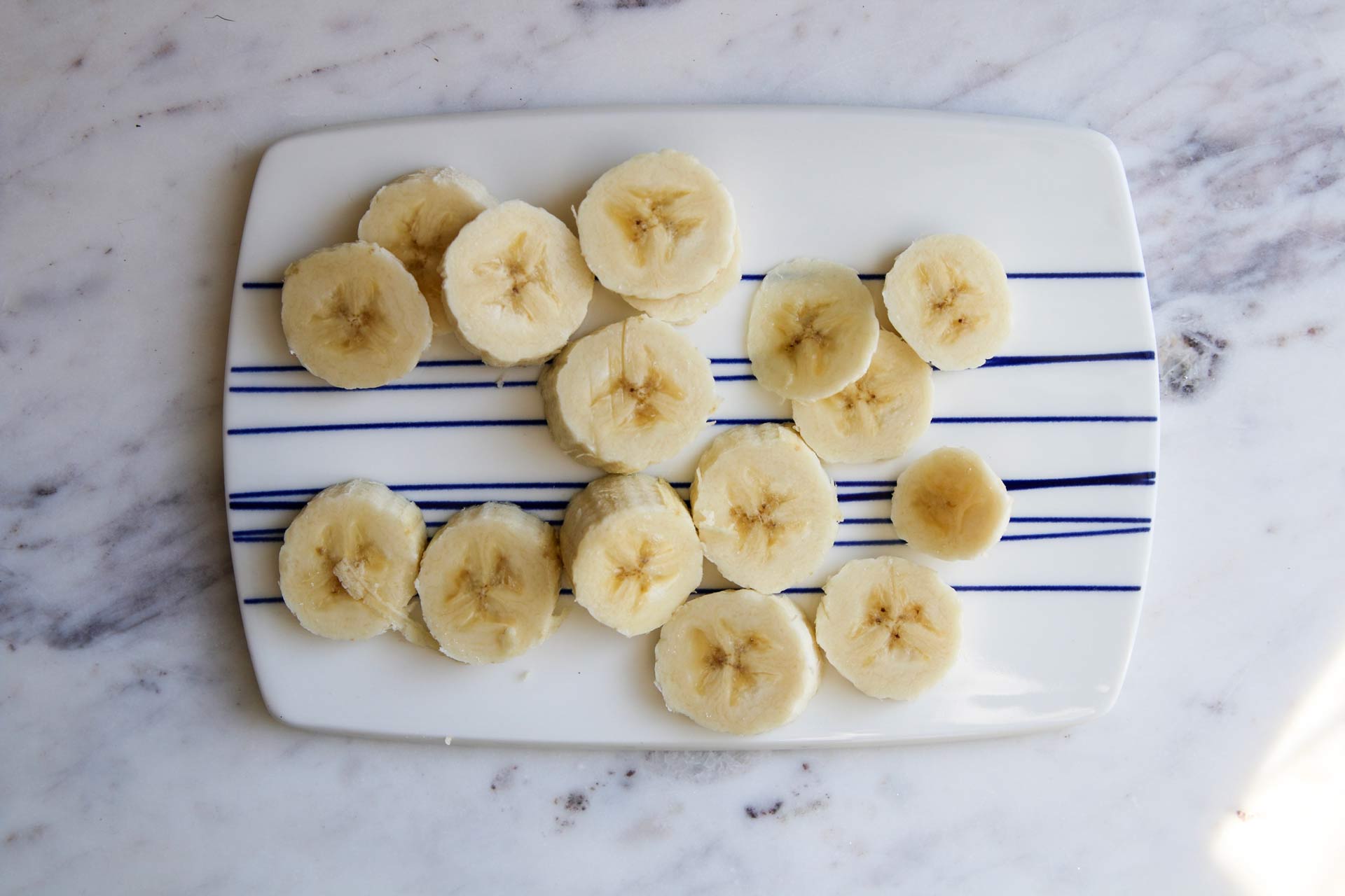 chopped up bananas