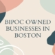 BIPOC owned businesses in boston