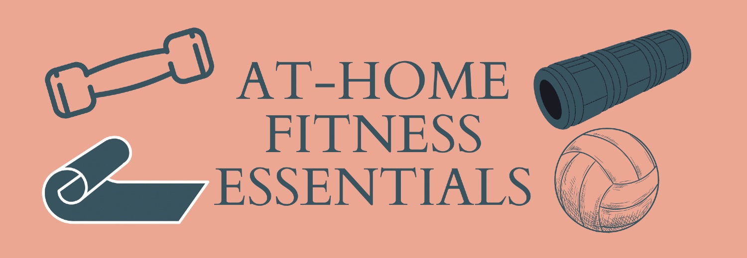 BANNER image for at home fitness blog post
